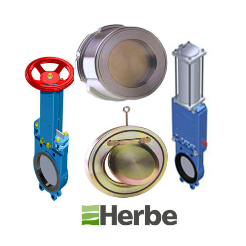 Herbe Valvulas Knife gate valves and Check valves